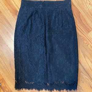 J. Crew lace pencil skirt size 10